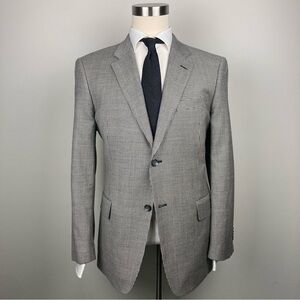 44R Nordstrom Mens Blazer Sport Coat 2‎ Button Casual Jacket Wool Silk E07995